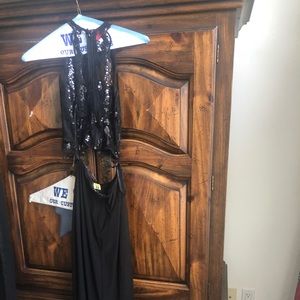 Black Two piece formal dress